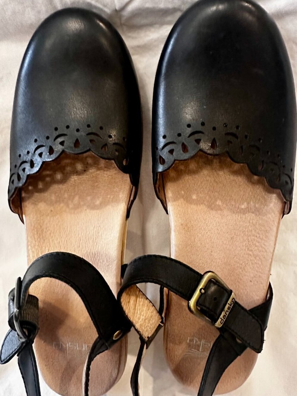 DANSKO Sling Back Clogs Women's Size 40 Black Great Condition - Picture 2 of 8